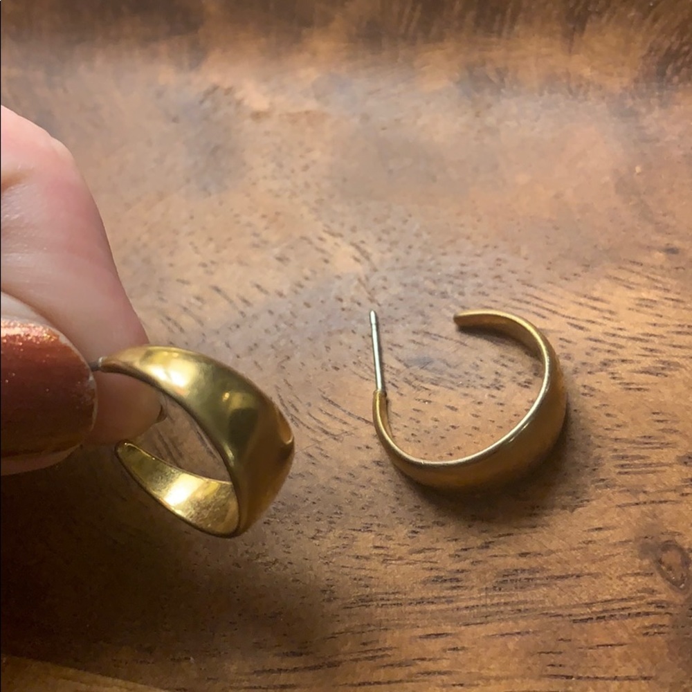 Vintage gold hoops